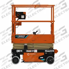JLG Scissor Lift: Battery, Drivable, 13 ft Elevated Platform Ht, 49.2 in x 24.4 in (MPN ES1330M). Key specifications — Brand: JLG; Features Included: Horn.