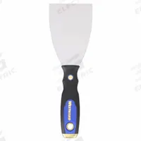 WESTWARD Putty Knife: Bld. Mat. Carbon Steel, Hdl. Mat. Plastic/Rubber/Steel, Bld. Shp. Tapered (MPN 4YP34). Key specifications — attr1004888: WESTWARD; attr1029665: Full.