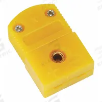 APPROVED VENDOR Thermocouple Jack: Jack, For Type K Thermocouple Type, Mini Jack (MPN 4JPN4). Key specifications — Product Type: Jack; Contact Material: Nickel; Connector Type: Mini Jack; Brand: APPROVED VENDOR; Color: Yellow; Body Material: Plastic; Manufacturer Part Number: 4JPN4.