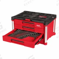 MILWAUKEE Combination Wrench Set: Alloy Steel, Chrome, 60 Tools, Offset/Std, Box (MPN 48-22-9492). Key specifications — attr309581: Chrome; attr309580: Alloy Steel; attr309571: No; attr309583: No; attr309587: Yes; attr324931: MILWAUKEE; attr309569: 8 mm - 22 mm; attr309572: Box.