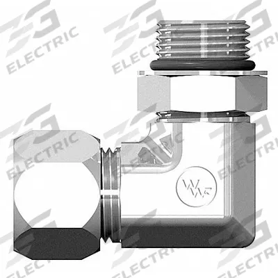 WEATHERHEAD Compression Fitting Elbow: 1/4 in OD x 9/16 in Pipe Size - Flareless Bite-Type Steel Compression Fittings