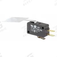 HONEYWELL Miniature Snap Action Switch: Lever Actuator, 1NO/1NC, Quick Connect (MPN V7-5F17D8-336). Key specifications — AC Contact Rating: 3 A @ 250 V; Electrical Connection: Quick Connect; Series: V7; Brand: HONEYWELL.