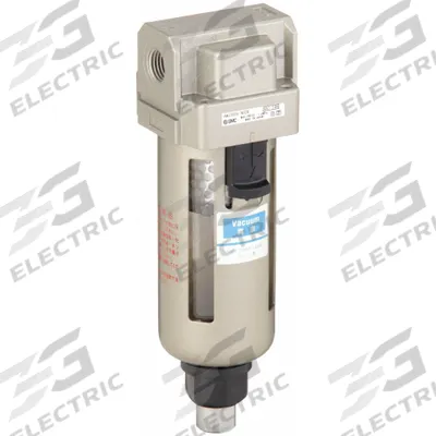 SMC Vacuum Water Separator: 1/4 in NPT, -100 kPa to 1,000 kPa, 5°C to 60°C - Vacuum Water Separators