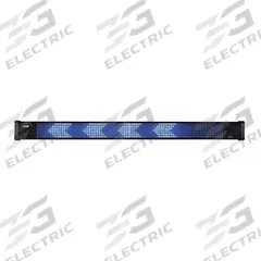FEDERAL SIGNAL LED Message Display Sign: Indoor/Outdoor, 1 Faces, Brackets, 3 in Overall Ht (MPN MB1)