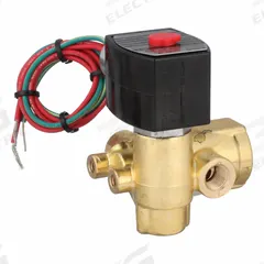 REDHAT Solenoid Valve: 3-Way, Normally Closed, 1/4 in Pipe Size, 24V DC, Explosion Proof/Watertight (MPN EF8321G00124/DCDD). Key specifications — Pipe Size: 1/4 in; Voltage: 24V DC; Brand: REDHAT; Coil Enclosure: Explosion Proof.