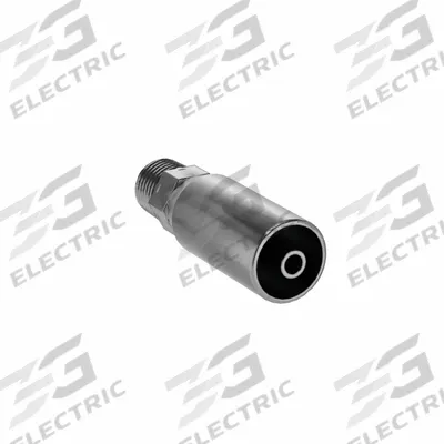 KURT Hydraulic Crimp Fitting: Carbon Steel, Straight, -4 For Hose Dash Size - Kurt Crimp Hydraulic Hose Fittings with NPT Connection