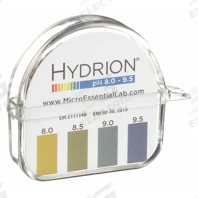HYDRION pH Paper: 0 pH to 14 pH, 1.0 pH Resolution, 15 ft Overall Lg, 1/4 in Overall Wd - Low Precision pH Papers