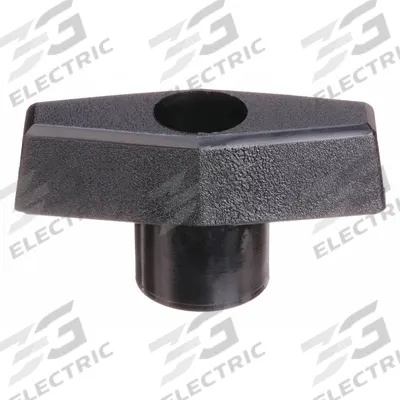 INNOVATIVE COMPONENTS Hand Knob: T, Plastic w/ Steel Thread, 3/8"-16 Thread - T-Handle Knobs with Threaded Through-Hole