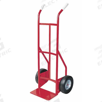 Dayton General Purpose Hand Truck: 800 lb, Dual-Handle Handle, Red, Steel, Flat-Free - General Purpose Hand Trucks