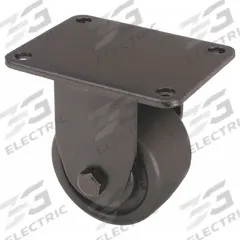 APPROVED VENDOR Plate Caster: Rigid, No Brake, Polypropylene, 3 in Wheel Dia, 1 3/4 in Wheel Wd (MPN 20PB03201R). Key specifications — Wheel Bearing Type: Roller; Wheel/Tread Color: Black; Brand: APPROVED VENDOR; Caster Type: Rigid.