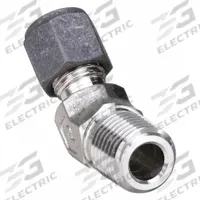 PARKER Compression Fitting Elbow: 1/4 in OD x 1/4 in Pipe Fitting Size, Compression x MNPT (MPN 4-4 VBZ-SS). Key specifications — Series: CPI(TM); Compatible Fitting Brands: CPI™; Brand: PARKER.
