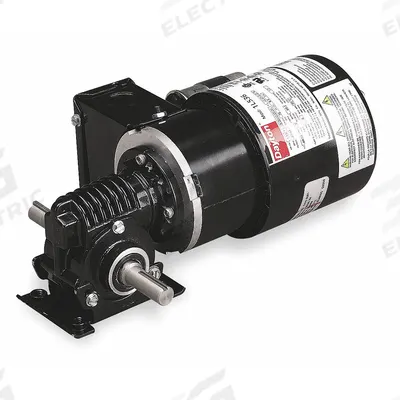 Dayton Gearmotor: Right Angle, Dual Output Shafts, PSC, TEFC, 157 RPM, 20 in-lb Max Torque - Right Angle AC Gearmotors