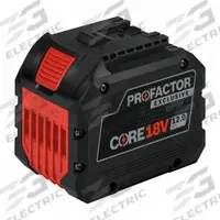 BOSCH Battery: CORE18V®, 12 Ah, Battery Included, 18V DC (MPN GBA18V120). Key specifications — attr1278107: Not Oil-Resistant.