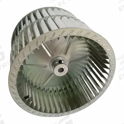 Dayton Blower Wheel: Forward-Curved, 11 in Dia, 10 1/2 in W, CW Hub End, Steel Wheel - Single-Inlet Forward-Curved Blower Wheels