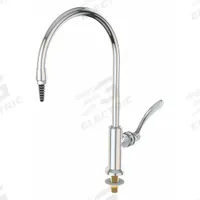 INSTOCK Laboratory Faucet: Faucet, Single-Post, For Cold Water Media, 1 Handles, 1 Outlets, Brass (MPN GRL611-8-BH). Key specifications — Brand: INSTOCK; Color/Finish: Chrome; Inlet Connection Type: IPS; Index Text: CW; Product Type: Faucet; Index Color: Green; Flow Pattern: Inline.