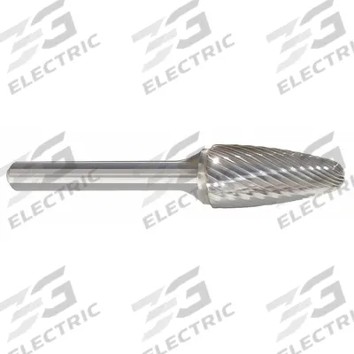 APPROVED VENDOR Carbide Bur: Ball-Nosed Tree, SF-1, Single Cut, 1/4" x 5/8" Head - Single-Cut Ball-Nosed Tree Burs