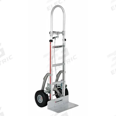 MAGLINER General Purpose Hand Truck: 500 lb, Single-Pin, Silver, Aluminum - Load-Control Hand Trucks