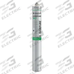 PENTAIR/EVERPURE Quick-Connect Water Filter: 0.5 micron, 1.7 gpm, 12,000 gal, 25 in Overall Ht (MPN EV961310-75). Key specifications — Filter Media: Carbon; Reduces: Chlorine Odor; Brand: PENTAIR/EVERPURE.
