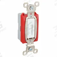 LEGRAND Wall Switch: Locking Switch, Single Pole, Maintained, White, 120V AC, 20 A (MPN PS20AC1WL). Key specifications — Illuminated: No.