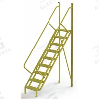 TRI-ARC Configurable Platform Ladder: 11 ft Overall Ht, 30 in Overall Wd, 20 in Overall Dp, Steel (MPN UCL5009246). Key specifications — Material: Steel; Color: Yellow; Brand: TRI-ARC.