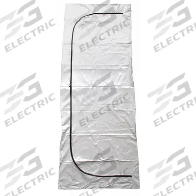 CLASSIC PLASTICS Body Bag: White, (3) ID Tags, 36 in Overall Wd, Vinyl, 1 in Overall Ht - Body Bags