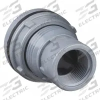 SPEARS Bulkhead Tank Fitting: CPVC Body, 1 in Female NPT Threaded Inside, Neoprene Gasket (MPN 8171-010C). Key specifications — Fitting Material: CPVC; Brand: SPEARS.