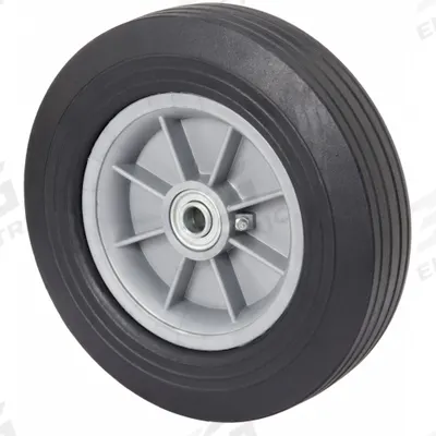 APPROVED VENDOR Solid Wheel: 10 in Wheel Dia., 2 in Wheel Wd, Rubber, 500 lb Load Capacity - Flat-Free Solid Rubber Wheels