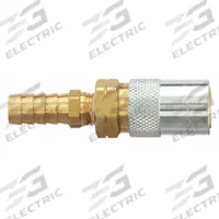 PARKER Hydraulic Quick Connect Hose Coupling: 1/4 in Coupling Size, Brass, 11.36 lpm Max. Flow Rate (MPN PC206AV). Key specifications — Body Material: Brass; Brand: PARKER.