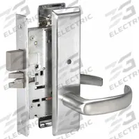 ASSA ABLOY ACCENTRA Door Lockset: Privacy Lever Locksets, Chrome (MPN PBCN8802FL x 626). Key specifications — Ligature Resistance: Not Ligature-Resistant; Brand: ASSA ABLOY ACCENTRA; Lockset Function ANSI Code: F19; Visual Indicator Message: No Message; Lockset Style: 8800FL Pacific Beach; ADA Compliant: No; Finish: Satin Chromium-Plated.