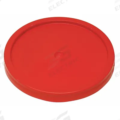 APPROVED VENDOR Pail Lid: Gasketed/Snap-On/Tear Tab, 12 1/4 in Overall Dia, Red, Plastic - Tear Tab Lids