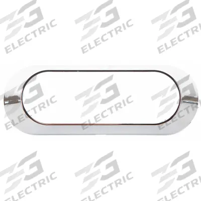 MAXXIMA Bezel: Bezel, Silver, Plastic, 4 5/8 in Lg, 1 11/16 in Ht, 29/32 in Wd - Vehicle Light Mounts & Brackets