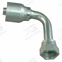 AEROQUIP Hydraulic Crimp Fitting: Steel x Steel, 90° Elbow, -16 For Hose Dash Size, ORS x Crimp (MPN 1AA16FRC12). Key specifications — Fitting Gender: Female x Genderless; Fitting Connection Type: ORS x Crimp; For Hose Dash Size: -16; Thread Size: 1-7/16"-12; Brand: AEROQUIP.