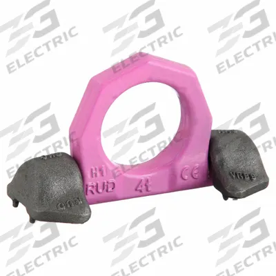 RUD CHAIN Hoist Ring: Pivot, Weld-On, 8,820 lb Working Load Limit, Steel, 180° Pivot Angle - Pivot & Rotate Weld-On Hoist Rings