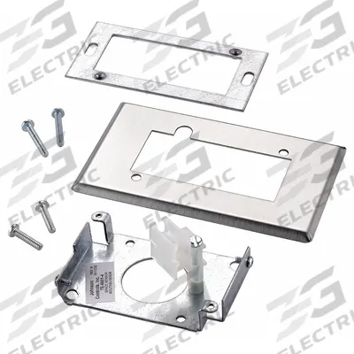 JOHNSON CONTROLS Temperature Sensor Wall Mount Plate: Johnson Controls TE 6001 Series, Gray - Mounting Kits