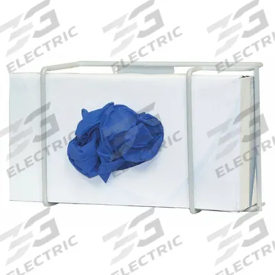BOWMAN DISPENSERS Glove Dispenser: Steel Wire, 5 5/8 in Overall Wd, 8 1/8 in Overall Ht, Wall - General Purpose Wall-Mount Boxed Glove Dispensers