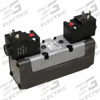 AVENTICS Solenoid Air Control Valve: Series CERAM, Double Solenoid, Five-Way / Two-Position, Detent (MPN R432006158). Key specifications — attr1076671: Internal Pilot; attr1076694: Detent; attr1076684: Non-Locking; attr1076708: 24V DC.