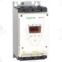 SCHNEIDER Soft Start: 230-600V AC, 47 A Output Current, With Bypass, IP00, 60/50 Hz, Three Phase (MPN ATS22D47S6). Key specifications — attr1380771: 230V AC; attr1380759: ATS22D47S6.