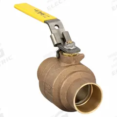 APOLLO Manual Two-Way Ball Valve: 2 in, Bronze, Straight, Sweat x Sweat, 600 psi Max. Pressure (CWP) (MPN 77C20827A). Key specifications — Brand: APOLLO; Handle: Locking Lever.