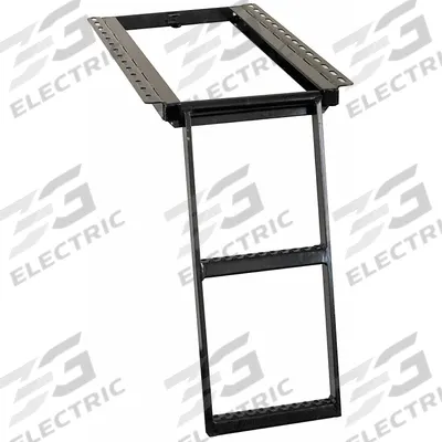 BUYERS PRODUCTS Retractable Truck Step: 16 7/8 in Step Wd, 1 1/4 in Step Dp, Steel - Retractable Truck Steps