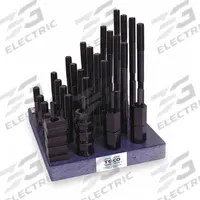 TE-CO Clamping Kit: For 7/16 in T-Slot, 3/8"-16 Stud, 38 Pc (MPN 20602). Key specifications — Includes Studs: (4) 3 in; Brand: TE-CO.