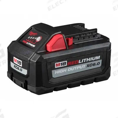 MILWAUKEE Battery: M18, 6 Ah, Battery Included - Milwaukee Cordless Tool Batteries