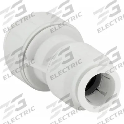 JOHN GUEST Push-Fit Coupling Fitting: 1 in OD x 3/4 in OD Size - Polysulfone Push-to-Connect Tube Fittings