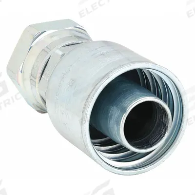 Parker Hydraulic Crimp Fitting: Steel x Steel, Straight, -16 For Hose Dash Size - Parker Crimp Hydraulic Hose Fittings with ORS Connection