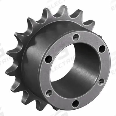 TRITAN Sprocket: For 50 Chain, 17 Teeth, 3.401 in Pitch Dia, 3.72 in Outside Dia - Size 50 Bushed-Bore Roller Chain Sprockets