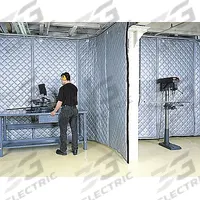 SINGER SAFETY Acoustic Partition: 0.65 NRC, 4 ft Overall Wd, 8 ft Overall Lg, 2 in Thick, Fiberglass (MPN 22125048). Key specifications — Panel Shape: Straight; Brand: SINGER SAFETY; Includes: Panel.