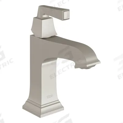 AMERICAN STANDARD Mid Arc Bathroom Faucet: Town Square S, Brass, Brushed Nickel Finish - Single-Post Handle Bathroom Faucets