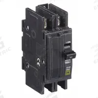 SQUARE D Miniature Circuit Breaker: 60 A, 120/240V AC, Single Phase, 22kA at 120/240V AC, 2 Poles (MPN QOU260VH). Key specifications — Phase: Single; Amps: 60 A; AC Voltage Rating: 120/240V AC; Max. AIR Rating: 22kA at 120/240V AC; For Use With: Air Conditioning and Refrigeration Equipment; Brand: SQUARE D.