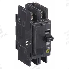 SQUARE D Miniature Circuit Breaker: 60 A, 120/240V AC, Single Phase, 22kA at 120/240V AC, 2 Poles (MPN QOU260VH). Key specifications — Phase: Single; Amps: 60 A; AC Voltage Rating: 120/240V AC; Max. AIR Rating: 22kA at 120/240V AC; For Use With: Air Conditioning and Refrigeration Equipment; Brand: SQUARE D.