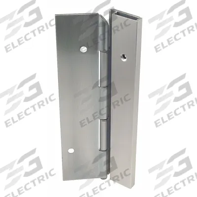 MARKAR Piano Hinge: Stainless Steel, 8 ft Leaf Ht, 1 3/4 in Leaf Wd - Half Surface-Mount Piano Hinges