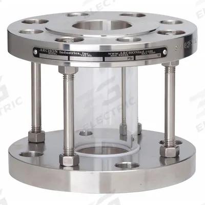 ARCHON INDUSTRIES, INC. Single Wall Sight Flow Indicator: Stainless Steel - Full-View Flow Indicators